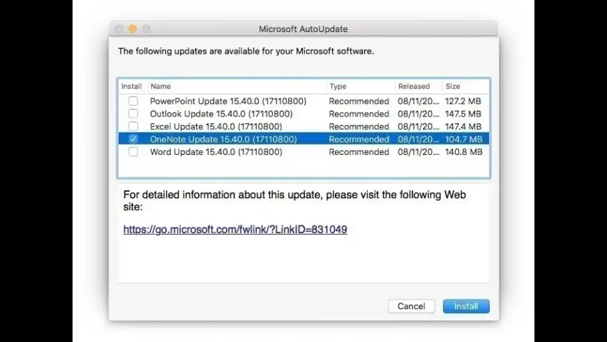 Microsoft autoupdate tool for mac